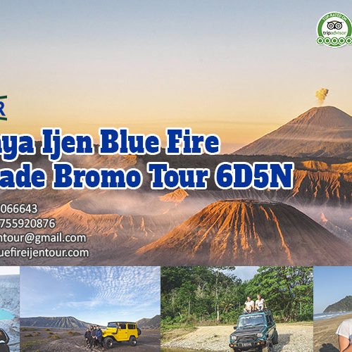 Surabaya Ijen Blue Fire Sukamade Bromo Tour 6D5N